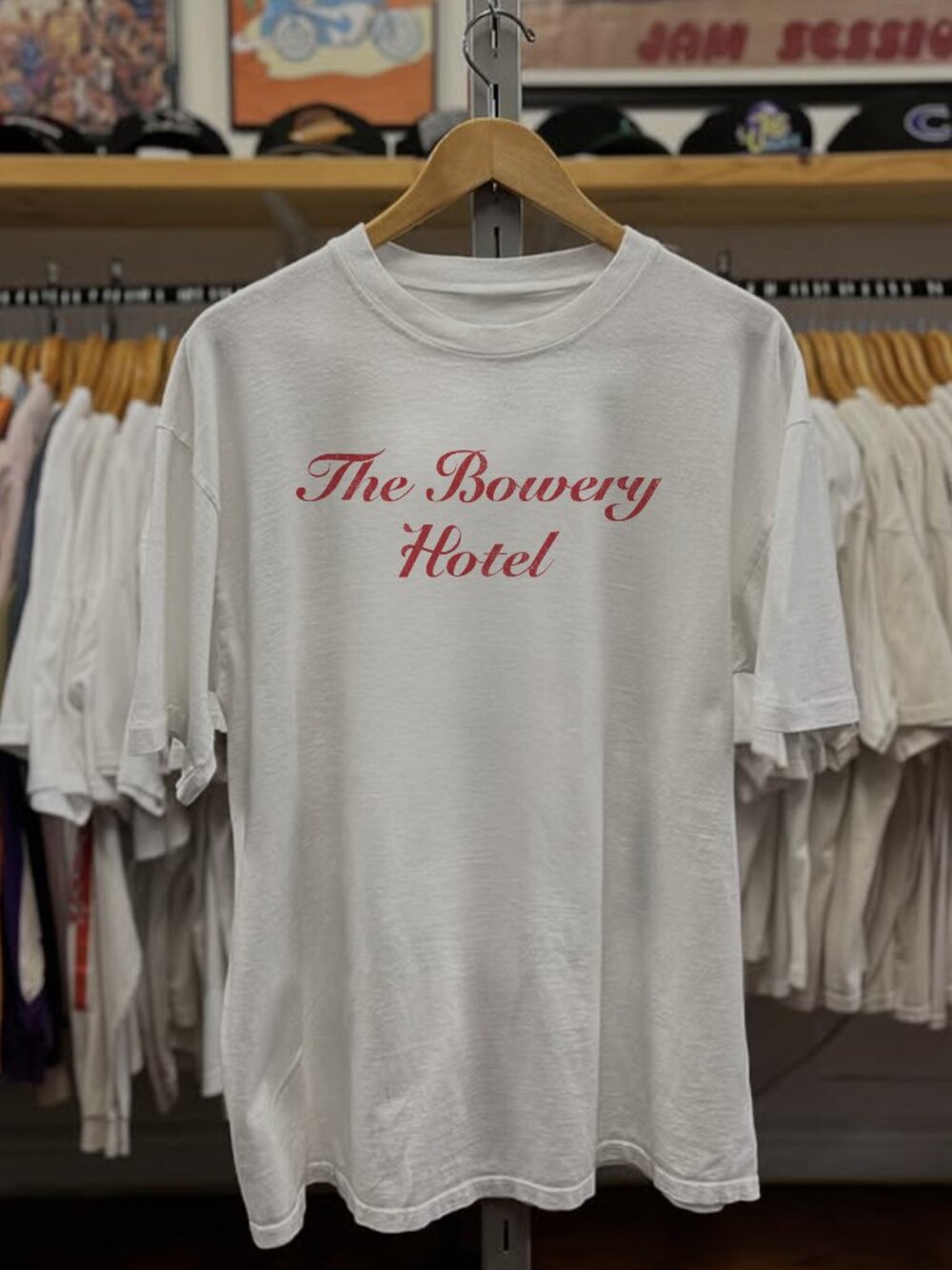 Rare The Bowery Hotel New York Washed White Tee - Picture 1 of 5